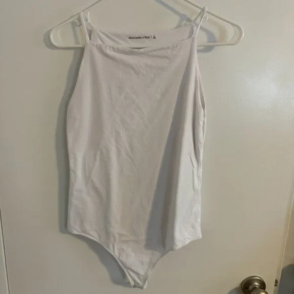 Abercrombie & Fitch Cotton Seamless Fabric Boatneck Bodysuit - EUC - Picture 2 of 5
